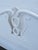 Shabby Chic French Shabby Chic Painted White Carved Full Size Bed 6446 For Sale - Image 3 of 14