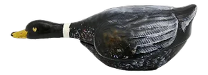 French Majolica Duck in Flight Pâté Serving Dish