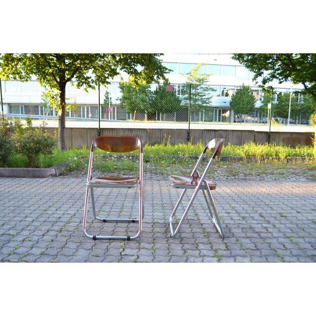 Mid-Century Modern Mid-Century Modello Depositato Folding Chairs, Italy, 1970s, Set of 2 For Sale - Image 3 of 18