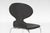 Fritz Hansen Series Model 3100 Ant Dining Chairs in Black Leather by Arne Jacobsen for Fritz Hansen, Set of 4 For Sale - Image 4 of 7