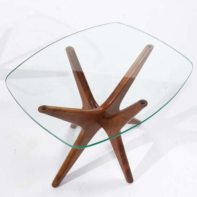 Adrian Pearsall Mid Century Walnut Jacks Side Tables - Pair For Sale - Image 11 of 11