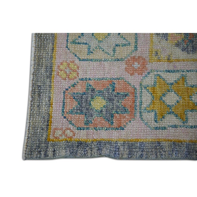 Turkish Modern Turkish Oushak Rug 6'3" x 8'10" For Sale - Image 3 of 7