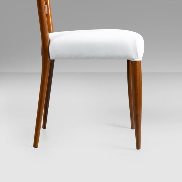 Brown Vintage Chairs from Gio Ponti, 1940s, Set of 4 For Sale - Image 8 of 13