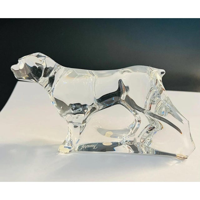 Baccarat Crystal German Pointer Dog Figurine Paperweight For Sale In Philadelphia - Image 6 of 13