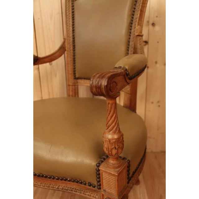 Beige Set of Vintage 18th Century Louis XVI Armchairs For Sale - Image 8 of 11