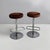 Italian Modern Bar Cabinet with Stools in Suede and Metal, 1970s, Set of 3 For Sale - Image 18 of 18