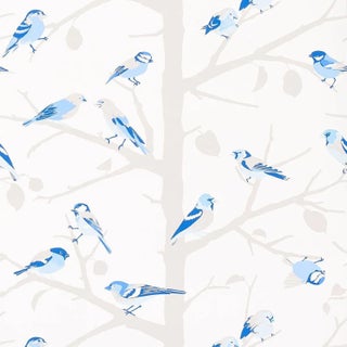 Schumacher A-Twitter Wallpaper in Blues For Sale