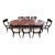 Ethan Allen Hathaway Oval Zebrawood Dining Table For Sale