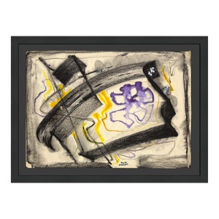Rolph Scarlett, Trapped, Original Gouche on Paper, Hand Signed, Custom Framed For Sale