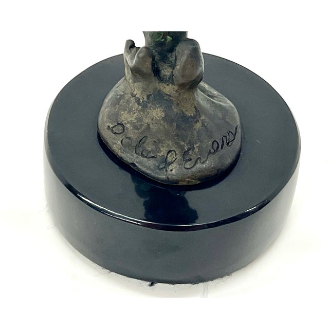 Nautical The Majestic Dolphin Signed Dale Evers - 7/450 Limited Edition, Bronze With Marble Base For Sale - Image 3 of 11