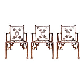 Industrial Steel Square Bistro Table / Desk + Ziggurat Lounge Chair, Set of 2 For Sale