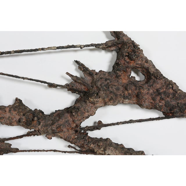 Gray Mid-Century Wall Sculpture by Pia Manu, Belgium 1960s For Sale - Image 8 of 11