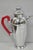 Vintage Art Deco Chrome Cocktail Martini Shaker Red Bakelite Handle by Chromium For Sale - Image 9 of 16