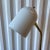 Mid-Century Ward White Lacquered and Brass Pharmacy Adjustable Floor Lamp For Sale - Image 9 of 13