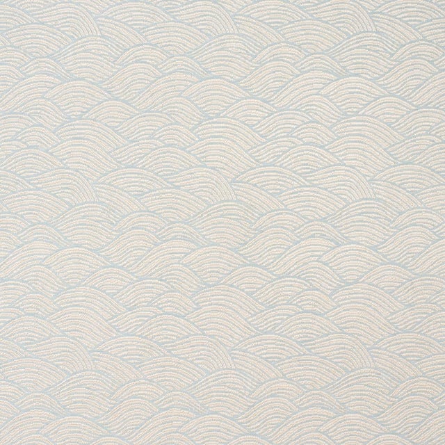 2020s Schumacher Symphony Scallop Fabric In Sky For Sale - Image 5 of 5