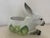 1980s 1980s Large Italian Ceramic Rabbit With Cabbage Planter Cachepot For Sale - Image 5 of 10