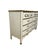 Vintage French Provincial Six-Drawer Dresser in Cream and Gold With Louis XV Details For Sale - Image 4 of 17