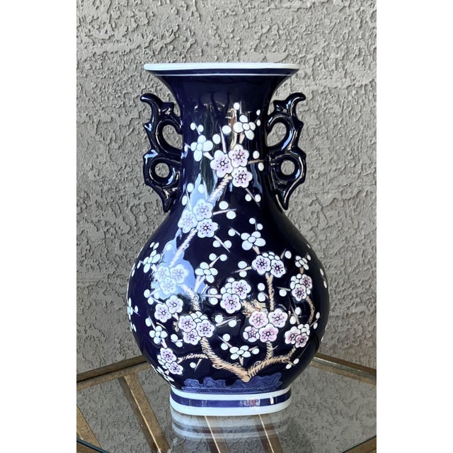 Excellent Pre-Owned Condition. The prunus blossom aka cherry blossom motif is a classic Chinese porcelain design, admired...