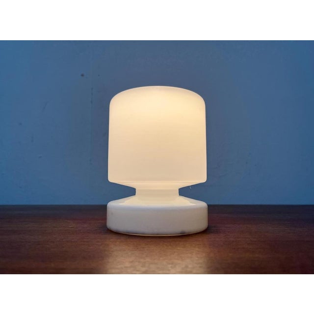 Mid-Century Minimalist Glass Table Lamp, 1960s For Sale - Image 15 of 18
