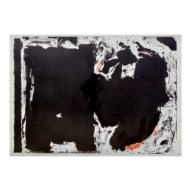 Robert Motherwell, Large Robert Motherwell Lithograph Abstract Expressionist Lament for Lorca 1982 For Sale