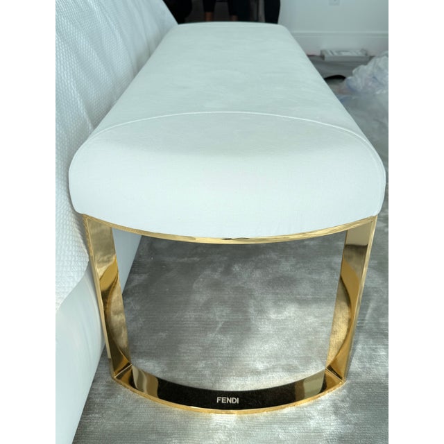 Contemporary Fendi Asja Bench For Sale - Image 3 of 5