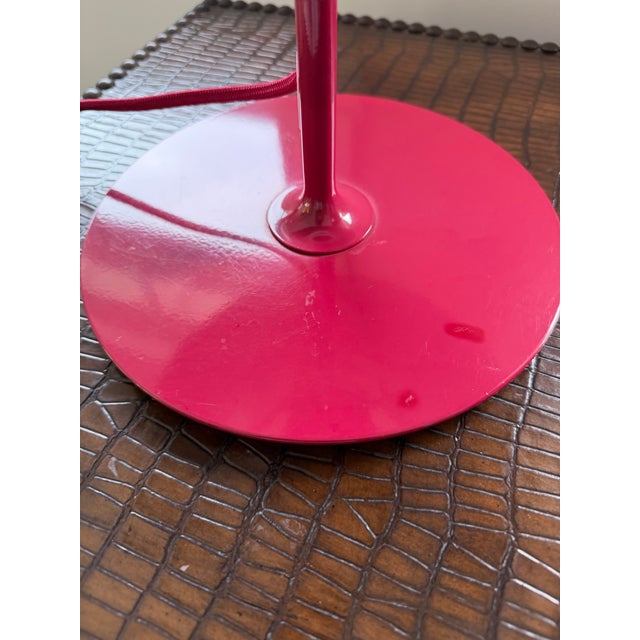 Metal Vintage Ikea Kulla Red (Winered) Table Lamps From the 1990 - Set of Two For Sale - Image 7 of 11