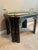 1970s 1970s Attributed to Drexel Heritage "Et Cetera" Chinoiserie Black Lacquer & Mirror Brass Tea Table For Sale - Image 5 of 5