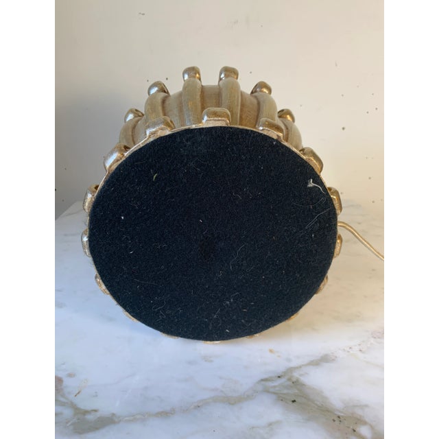 Early 21st Century Hollywood Regency White Gold Lamp by Bryan Cox For Sale - Image 12 of 13