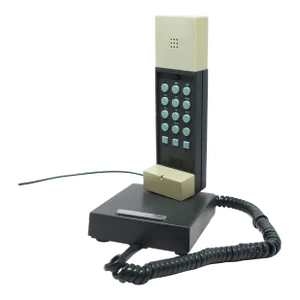 1986 Gray and Black Enorme Telephone by Ettore Sottsass for Enorme