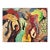 Bright Surreal Landscape Painting by Jacques Lamy "Picking Olives in Andalusia" For Sale
