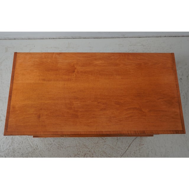 1990s Eldred Wheeler Inlaid Maple Blanket Chest W. Drawers For Sale - Image 5 of 12