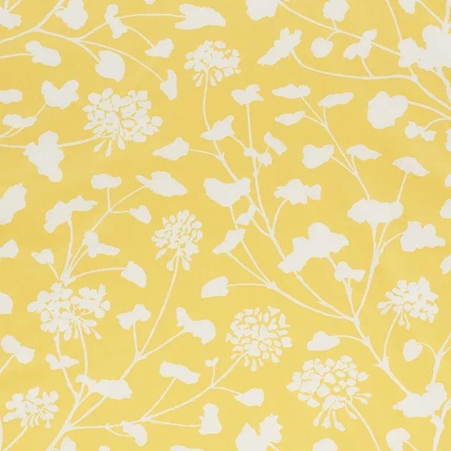 Sample - Schumacher Pennick Chintz Fabric in Yellow For Sale