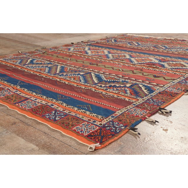 Red Taznakht Glaoui Moroccan Rug, 06'07 X 10'00 For Sale - Image 8 of 10