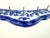 Vintage Blue Willow Transferware Wall Rack Key Holder With Metal Pegs For Sale - Image 4 of 9