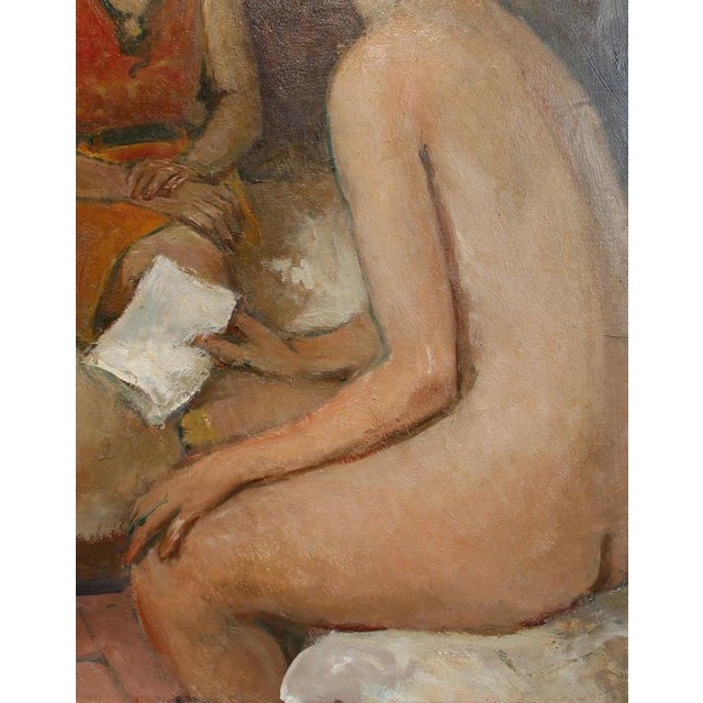 Gaetano Bocchetti, Confidences, Nude, 1970s, Oil Painting For Sale - Image 9 of 17
