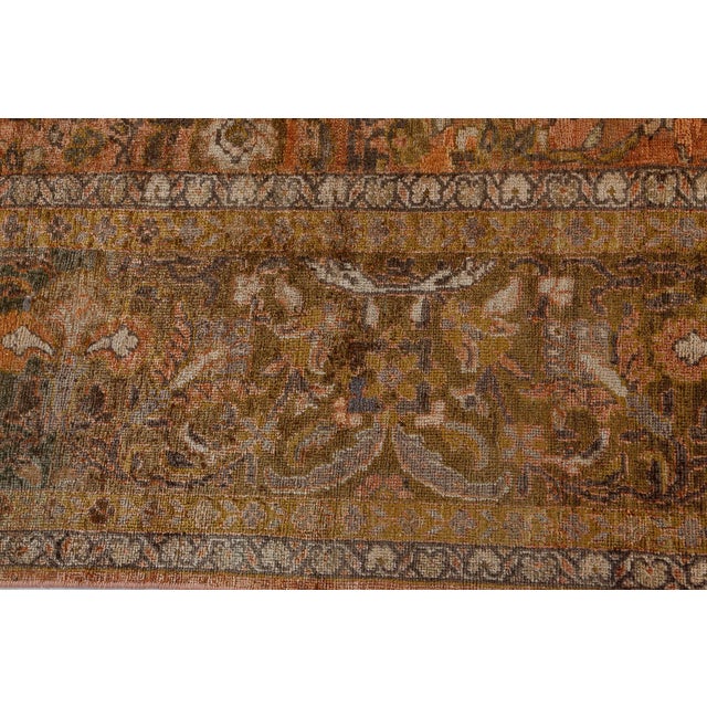 Authentic 19th Century Persian Sultanabad Rug For Sale In New York - Image 6 of 9
