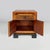 Italian Art Deco bedside table in wood and black wood, 1930s Pair of rectangular wooden bedside tables. The front features...