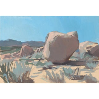 Joshua Tree Landscape Painting, Art Print by Michelle Farro For Sale