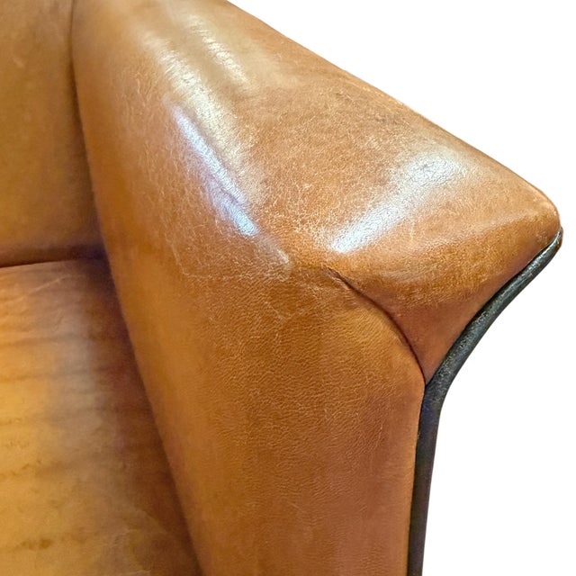 Set of Four Leather Dining Chairs by Bart Van Bekhoven For Sale - Image 15 of 18