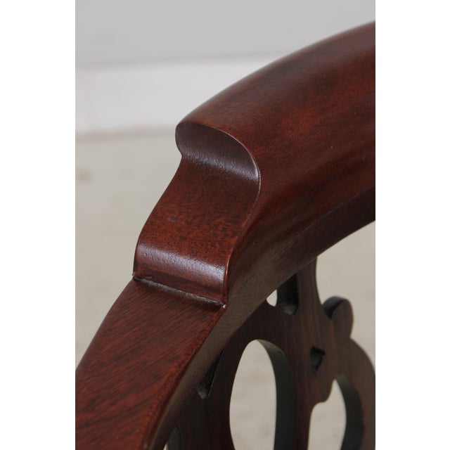 Hickory Chair Mahogany Chippendale Style Corner Chair For Sale In Philadelphia - Image 6 of 15