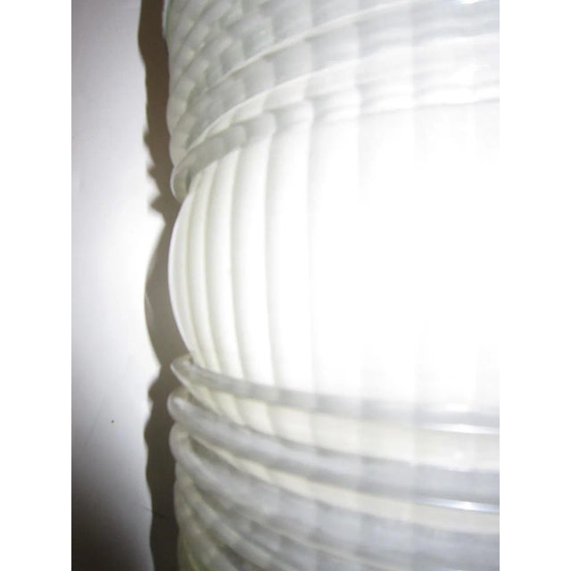 Mid-Century Modern Jean Perzel Original French Art Deco Period Glass and Metal Sconce, 1935 For Sale - Image 3 of 13