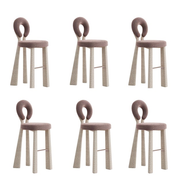 Mary Bar Chairs by Ottiu, Set of 6 For Sale - Image 10 of 10