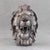 One-of-a-kind contemporary lion head sculpture handcrafted from recycled steel, featuring a powerful frontal composition...