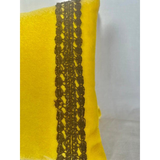 Melissa Levinson Pair of Custom Appliqué Pillows by Mla For Sale - Image 4 of 8