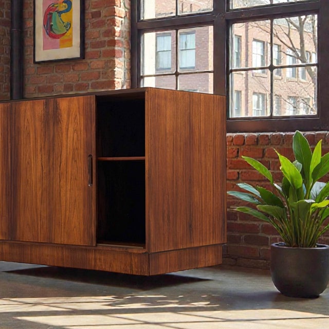 Wood Danish Rosewood Sideboard in the style of Ejvind A. Johansson, 1960s For Sale - Image 7 of 18