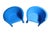 Plastic Pair of Me Too Magis Trioli Electric Blue Children's Play Chairs by Eero Aarnio For Sale - Image 7 of 8