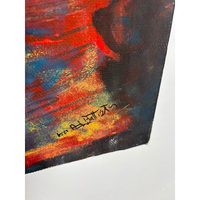 Isa Di Battista Gorini, Untitled Painting, 1990s, Canvas For Sale - Image 4 of 5