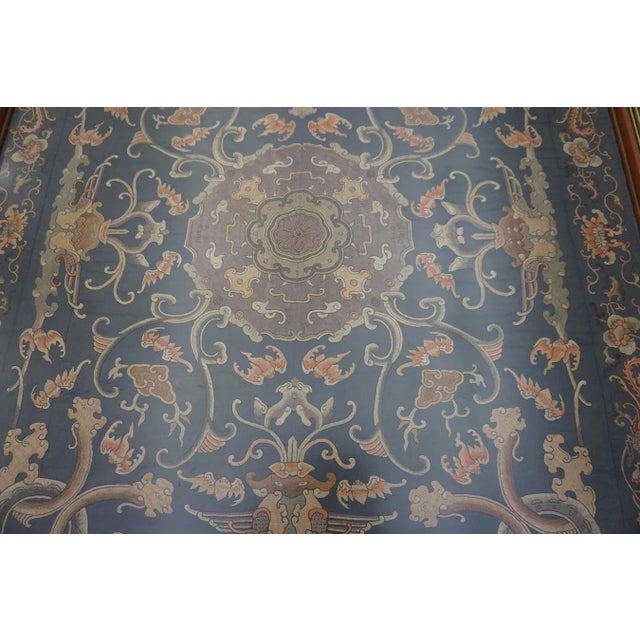 Early 19th Century Chinese Silk Embroidery ( 3' x 3'7" - 91 x 110 ) For Sale In New York - Image 6 of 8