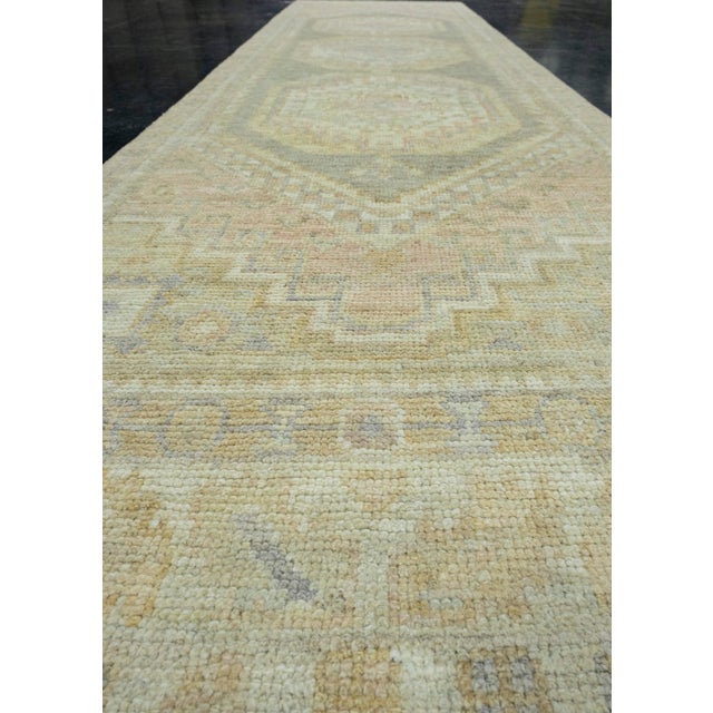 Textile Turkish Oushak Runner Rug 2'9" x 10'3" #17496 For Sale - Image 7 of 8