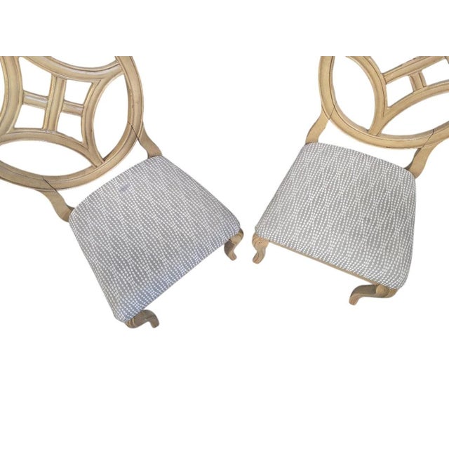 Vintage Hollywood Regency Dining Chairs – Set of 4 For Sale - Image 6 of 7
